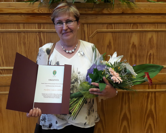 Zuglói Gyermekekért Díjat kapott kollégánk