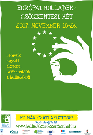 Európai Hulladékcsökkentési Hét – 2017 november 18-26. (ÖH)