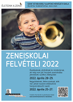 Zeneiskolai felvételi 2022