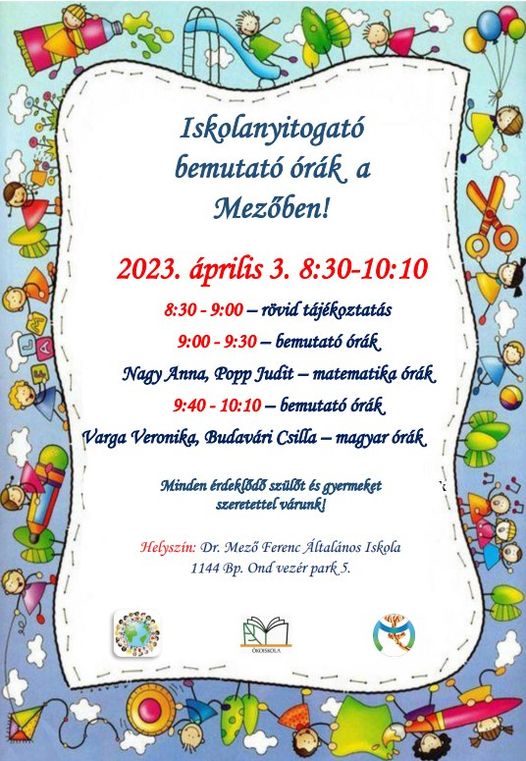 Bemutató órák 2023