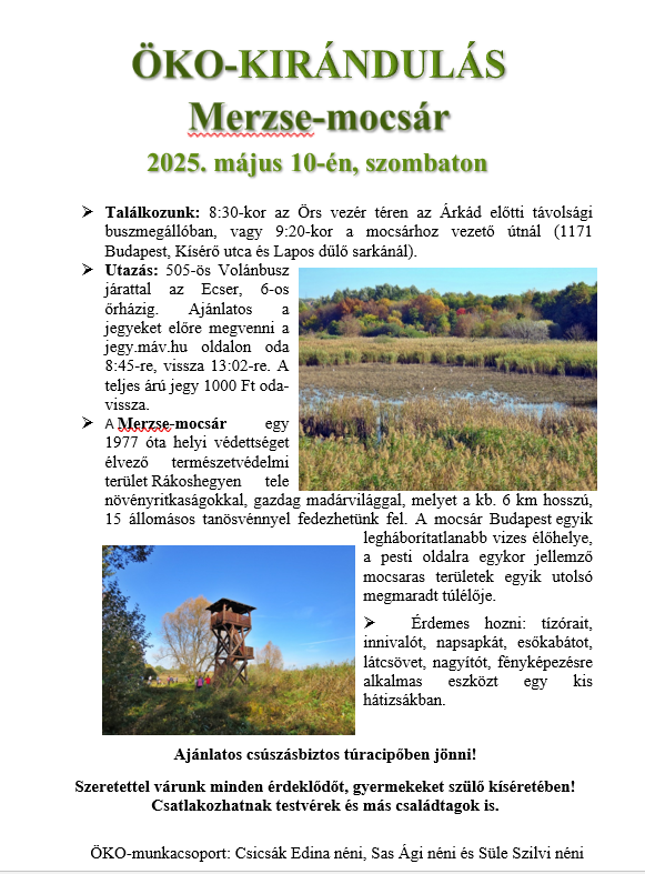 Öko kirándulás 2025