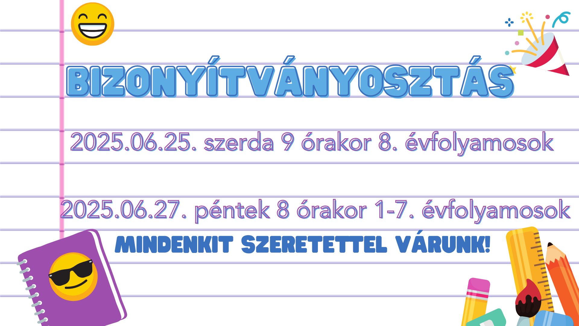 Bizonyítványosztás2025